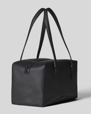 Bisaccia Geometric Plant-Based Shoulder Bag | Black