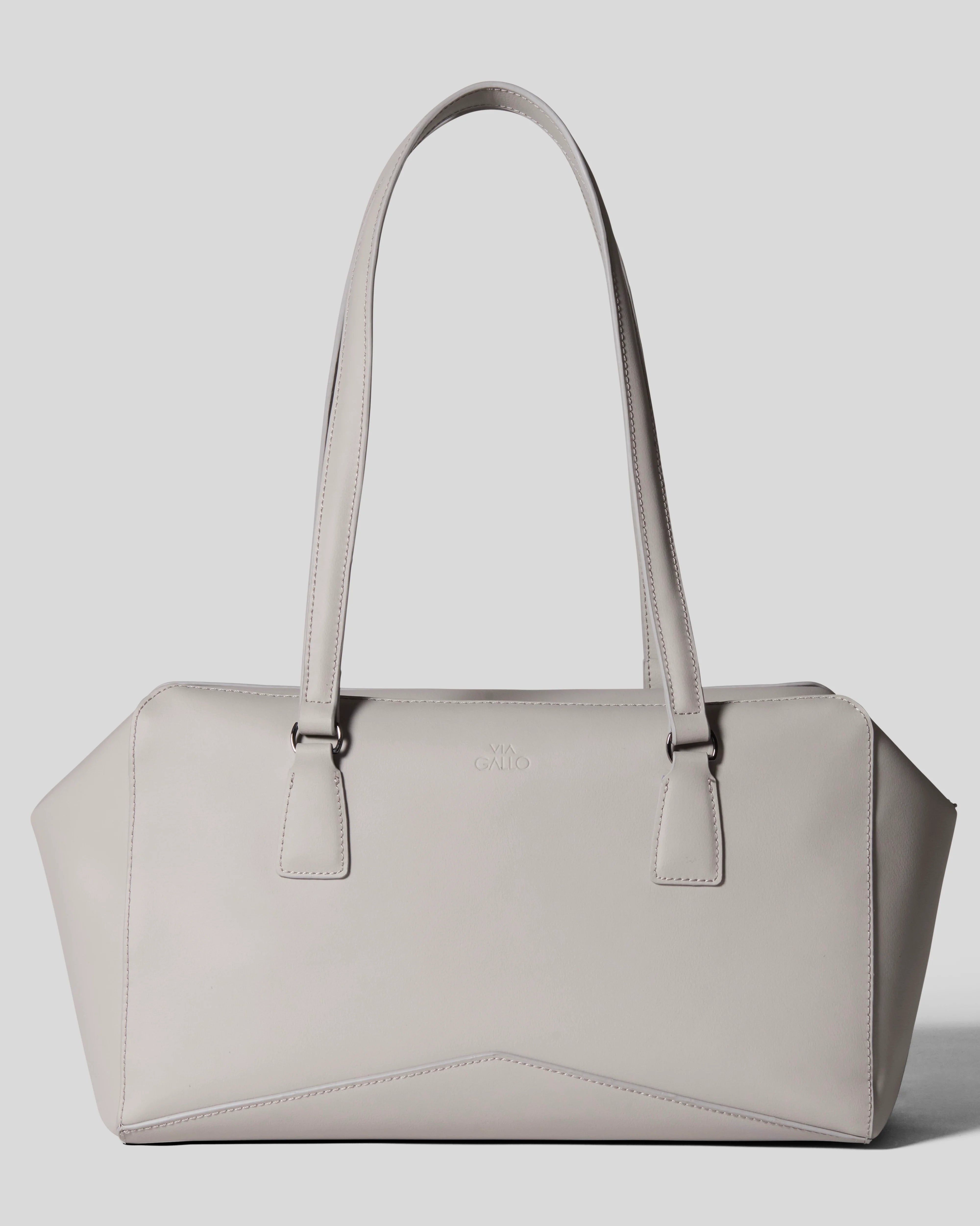 Bisaccia Geometric Plant-Based Shoulder Bag | Dove