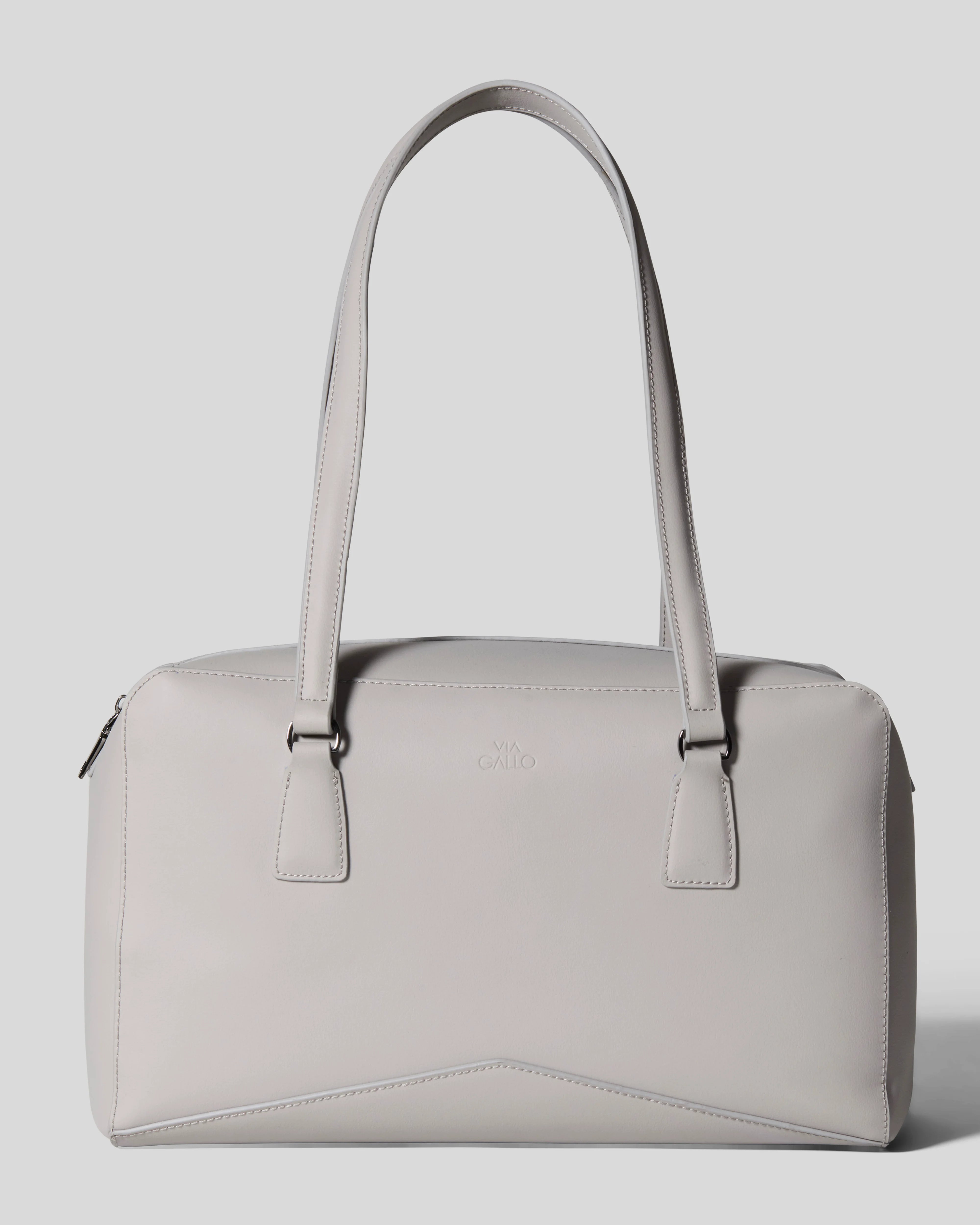 Bisaccia Geometric Plant-Based Shoulder Bag | Dove