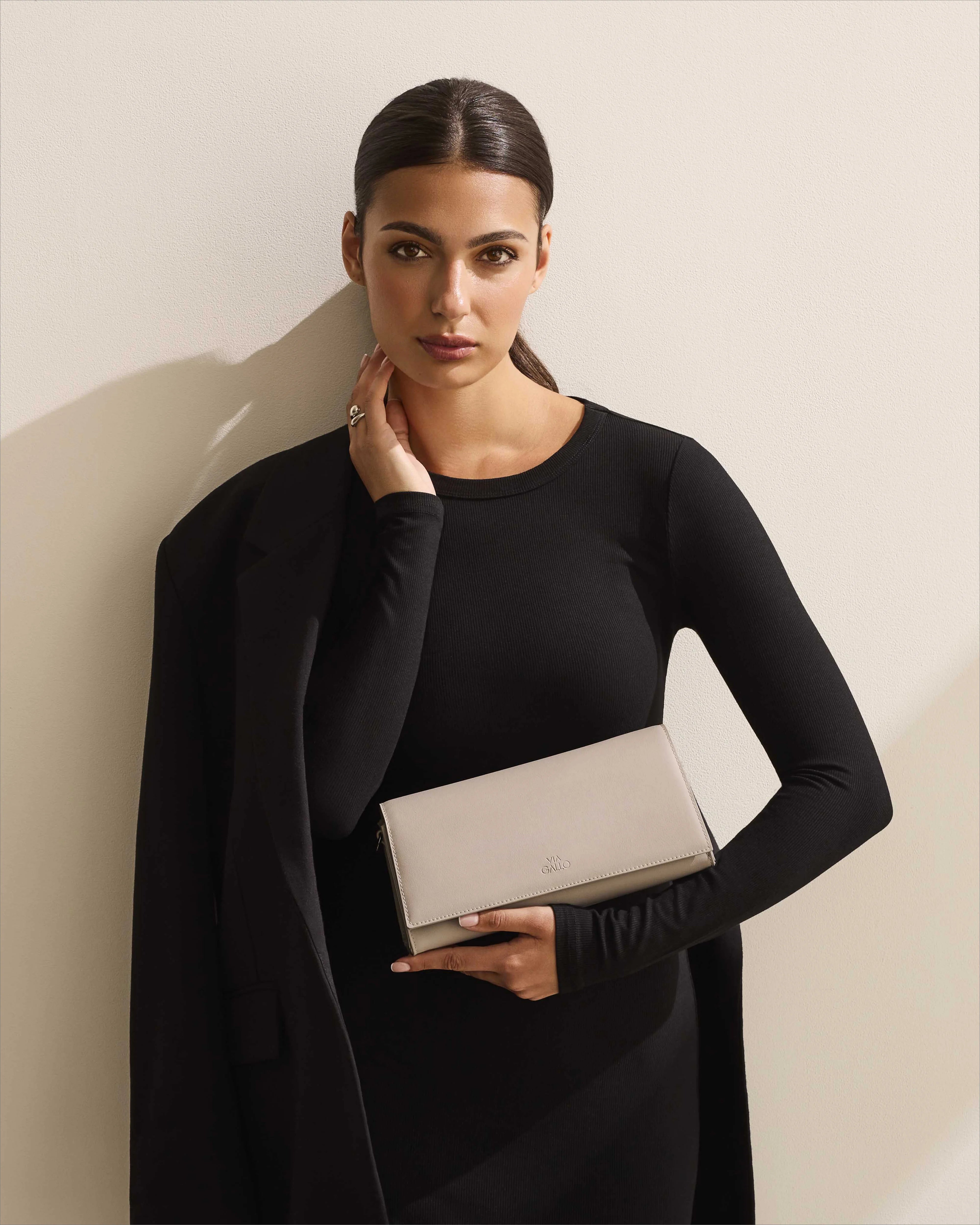 Andretta Plant-Based Convertible Clutch | Dove