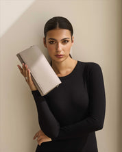 Andretta Plant-Based Convertible Clutch | Dove