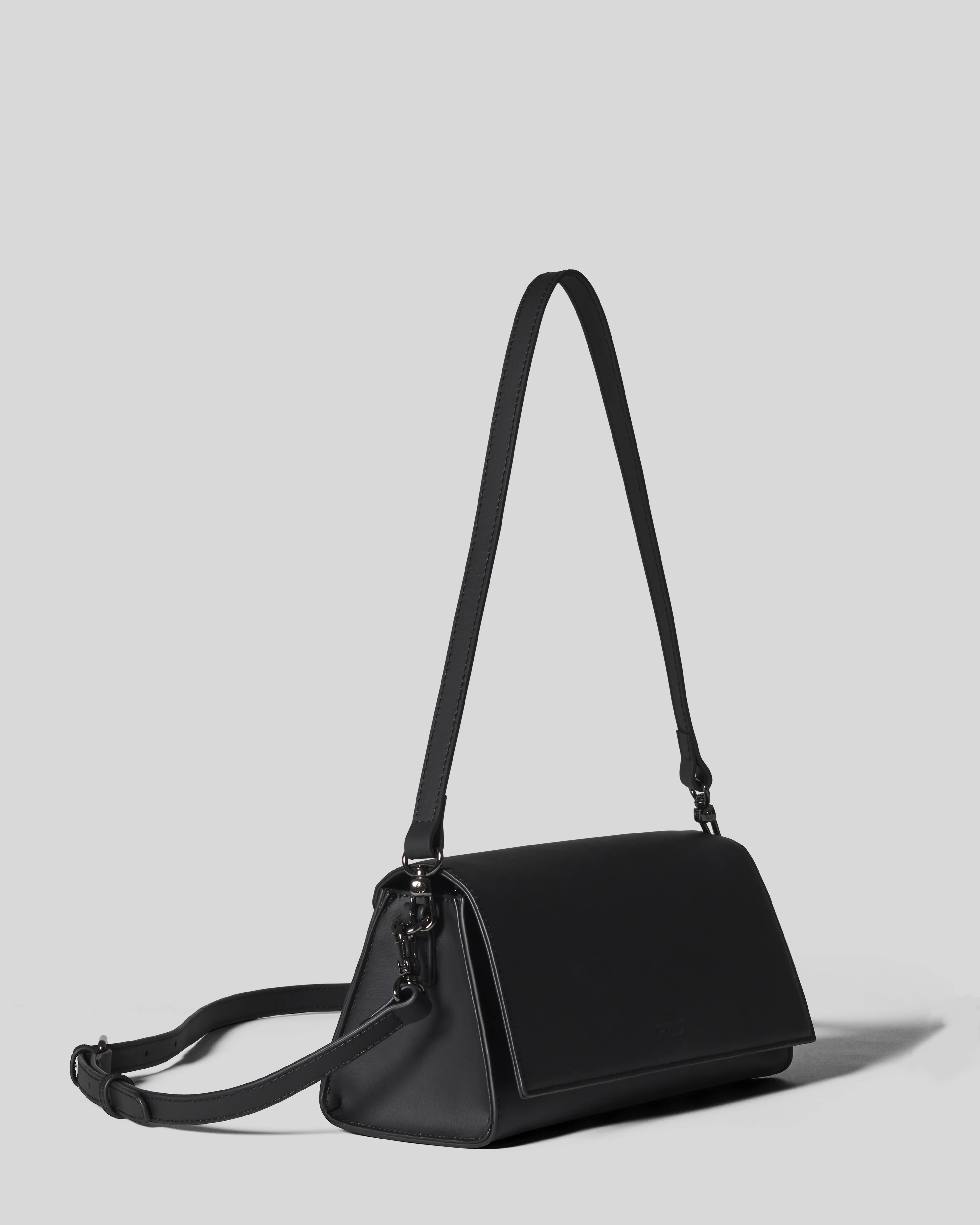 Andretta Plant-Based Convertible Clutch | Black