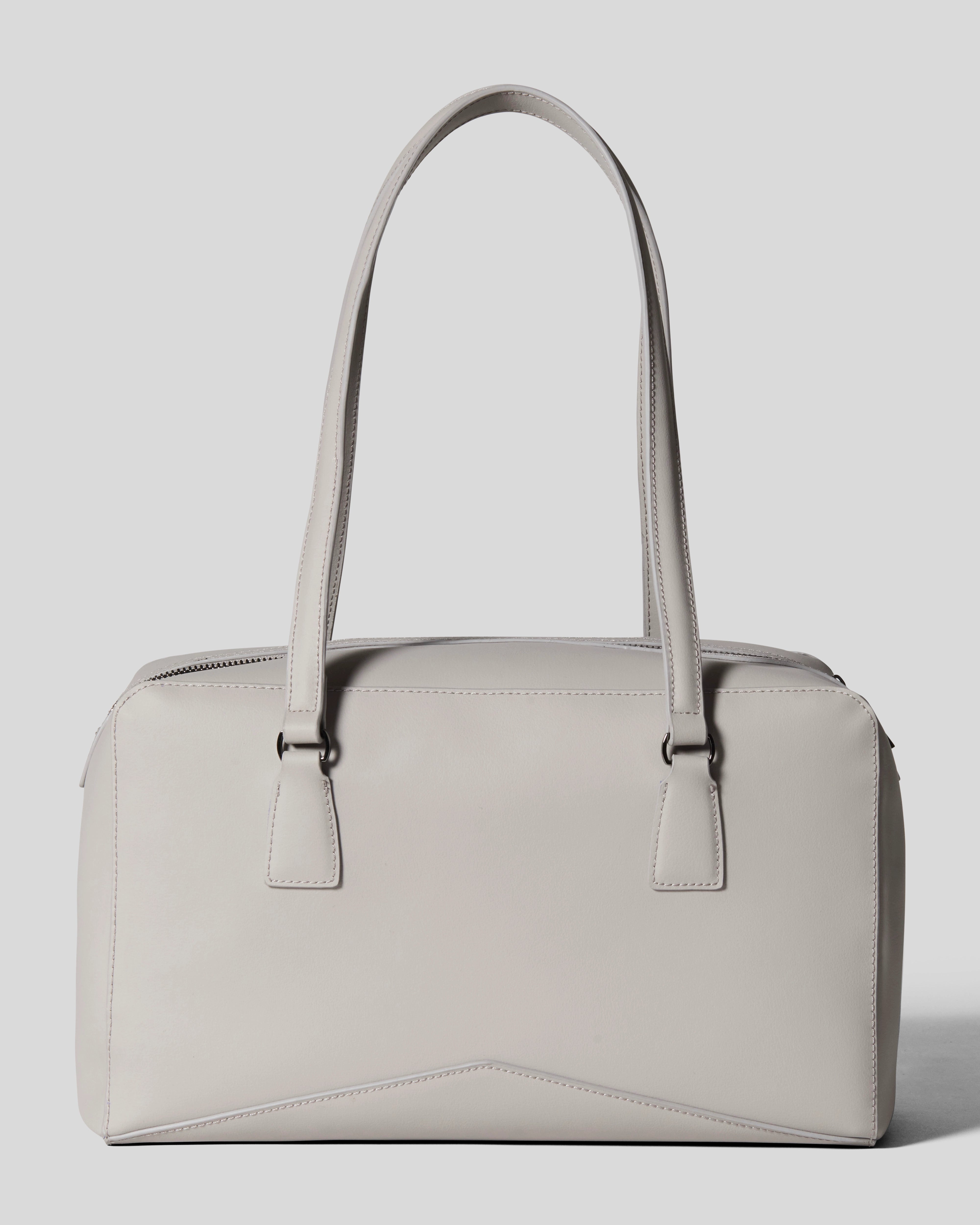 Bisaccia Geometric Plant-Based Shoulder Bag | Dove