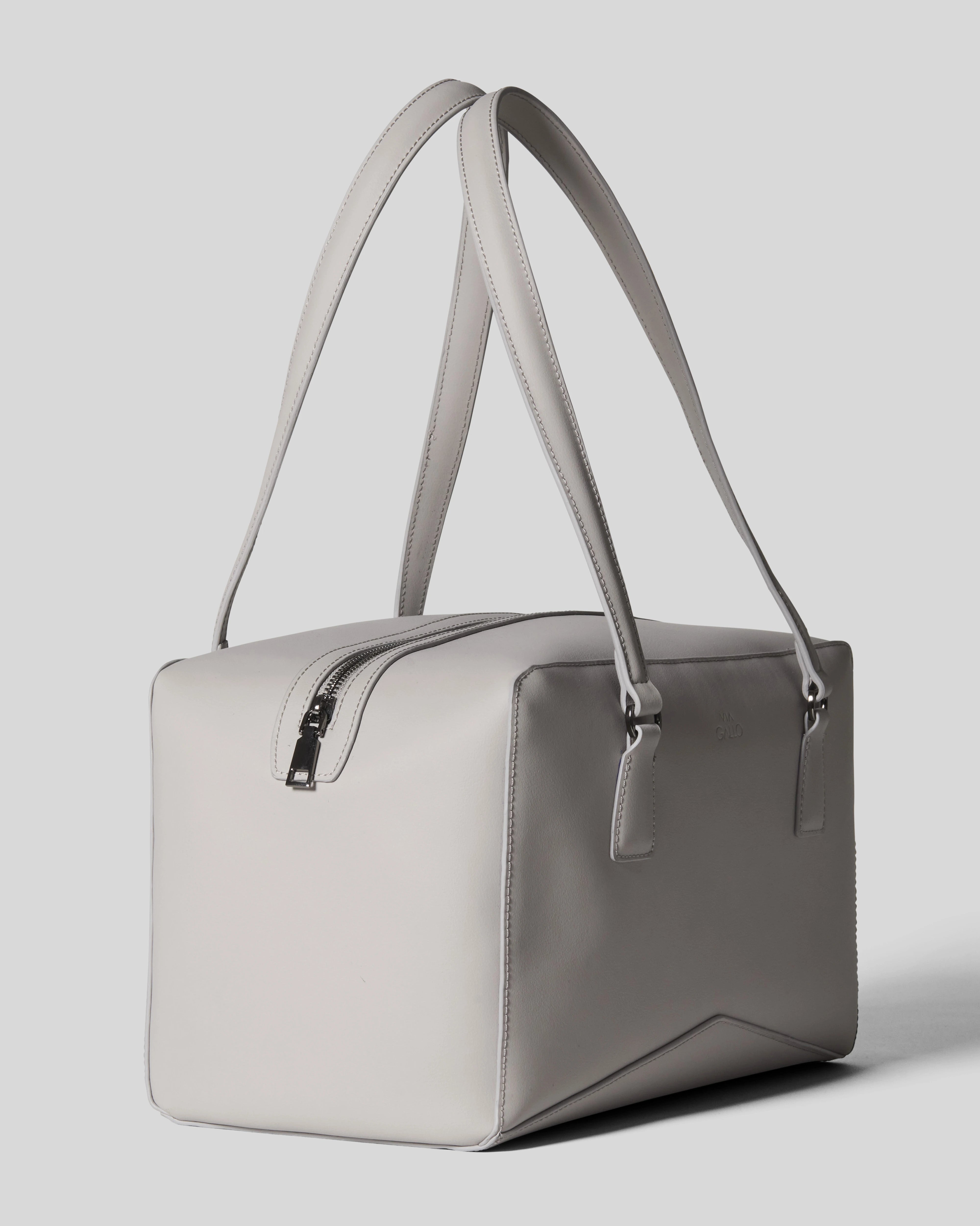 Bisaccia Geometric Plant-Based Shoulder Bag | Dove